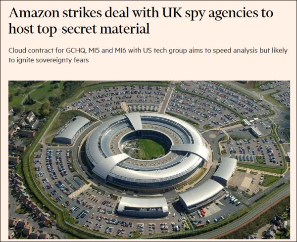亚马逊被曝与英国情报机构秘密交易